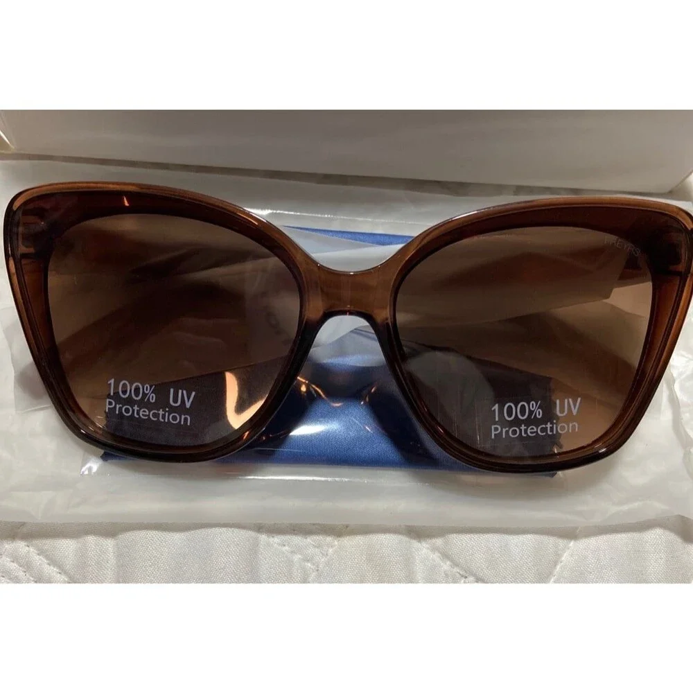freyrs sunglasses FREYRS Grace brown Womens sunglasses NEW in box with case nib freyrs sunglasses FREYRS Grace brown Womens sunglasses NEW  main image 2